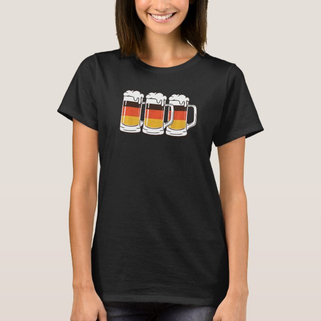 Beer Germany flag German flag beer mug T-Shirt (Vorderseite)