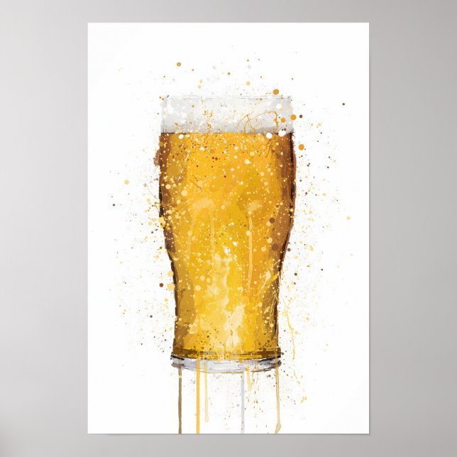 Beer Glass Poster (Vorne)