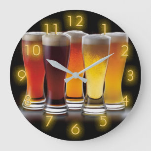Beer Große Wanduhr