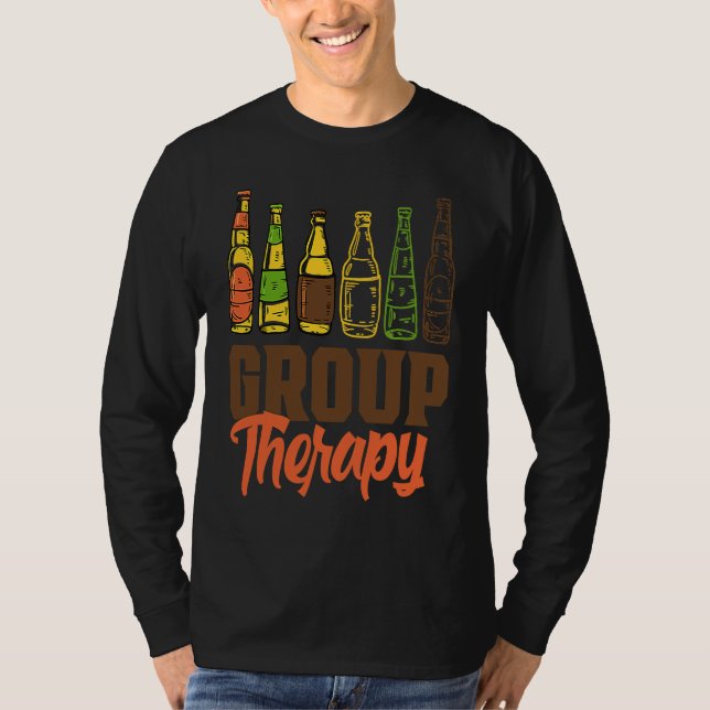 beer group therapy for weekend party saying T-Shirt (Vorderseite)