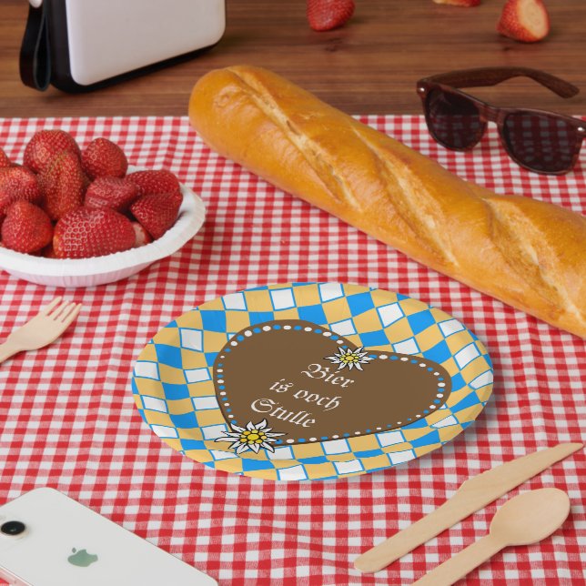 Beer is ooch Stulle Pappteller (Picknick)