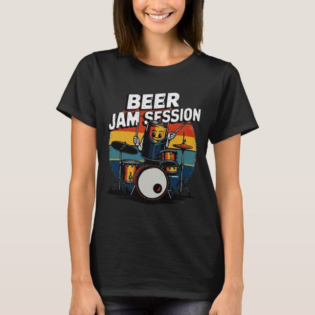 Beer Jam Session T - Shirt - Fun Beer Graphic for  (Vorderseite)
