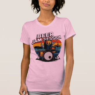 Beer Jam Session T - Shirt - Fun Beer Graphic for 