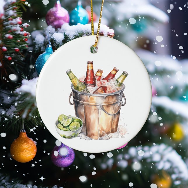 Beer Lover Bucket Keramik Ornament (Von Creator hochgeladen)