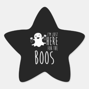 Beer Lover Ich bin nur hier für die Boos Stern-Aufkleber