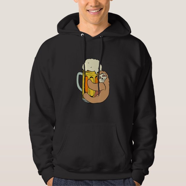 Beer Loving Sloth German Beer Festival Bavarian Hoodie (Vorderseite)