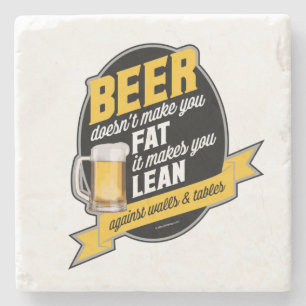 Beer Makes You Lean Steinuntersetzer