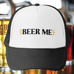 Beer Me   Lustige Typografie Trucker-Mütze Truckerkappe
