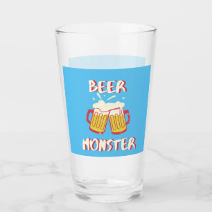 Beer Monster   Blaues Hintergrund Glaswerk Glas
