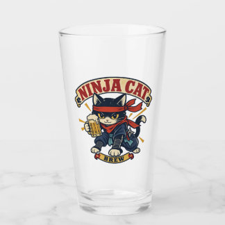 Beer Mug Design - Ninja Cat Brew - Glas