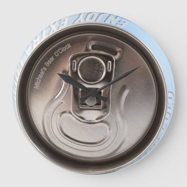 Beer O'Clock Große Wanduhr (Vorderseite)