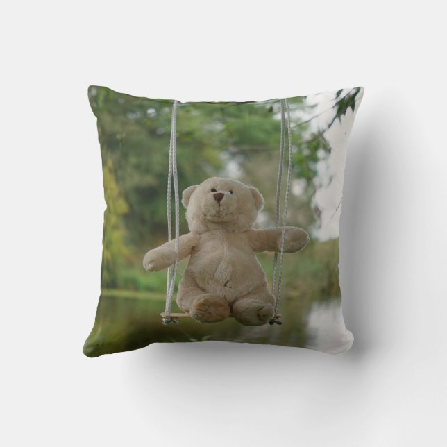 Beer op schommel vanaf de rug. kissen (Rückseite)