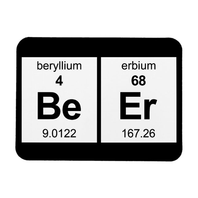 BeEr Periodic-Tabelle Magnet (Horizontal)