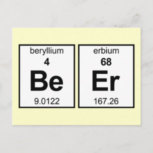 BeEr Periodic-Tabelle Postkarte