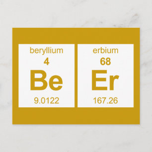 BeEr Periodic-Tabelle Postkarte