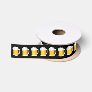 Beer Pint Glasses Black Birthday Cake Satinband