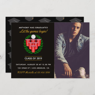 Beer Pong Abschluss feiern Party Foto hinzufügen Einladung