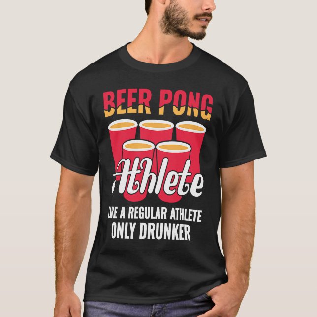 Beer Pong Athlete  Definition Beer  Beer Pong T-Shirt (Vorderseite)
