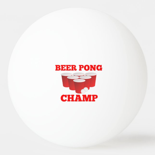 Beer Pong Champ Ping Pong Balls Tischtennisball (Vorderseite)
