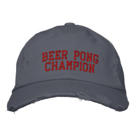 Beer Pong Champion Bestickte Baseballkappe