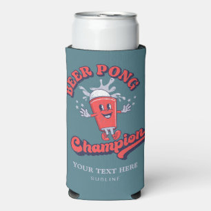 Beer Pong Champion Funny Drink Game Selters Dosenkühler