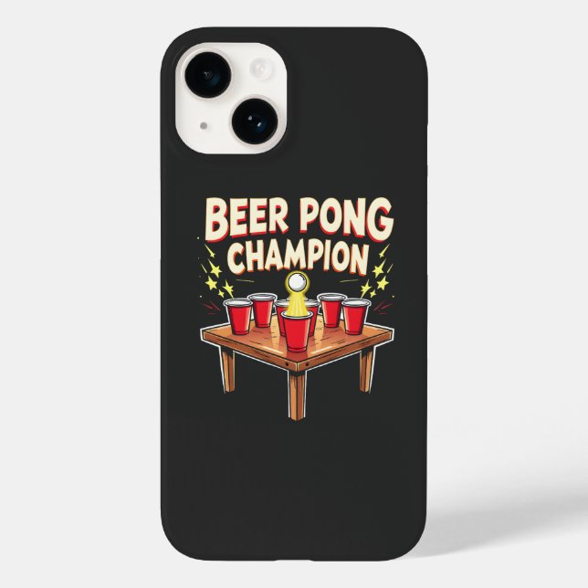 Beer Pong Champion Ping Pong Drink Case-Mate iPhone Hülle (Rückseite)