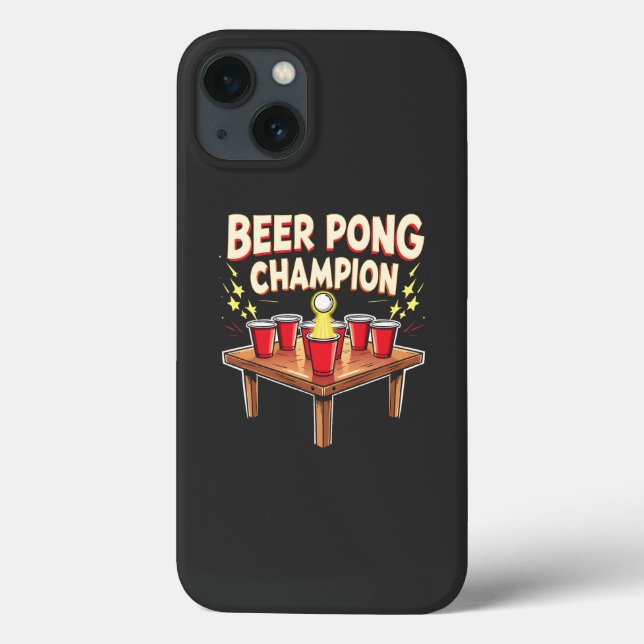 Beer Pong Champion Ping Pong Drink Case-Mate iPhone Hülle (Rückseite)