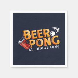 Beer Pong Ganzes abends Long Summer Party Serviette