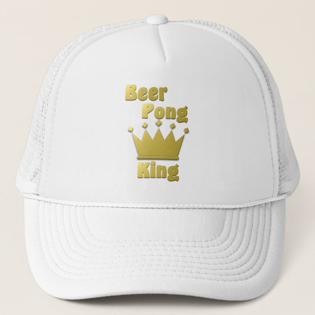 Beer Pong King Truckerkappe (Vorderseite)