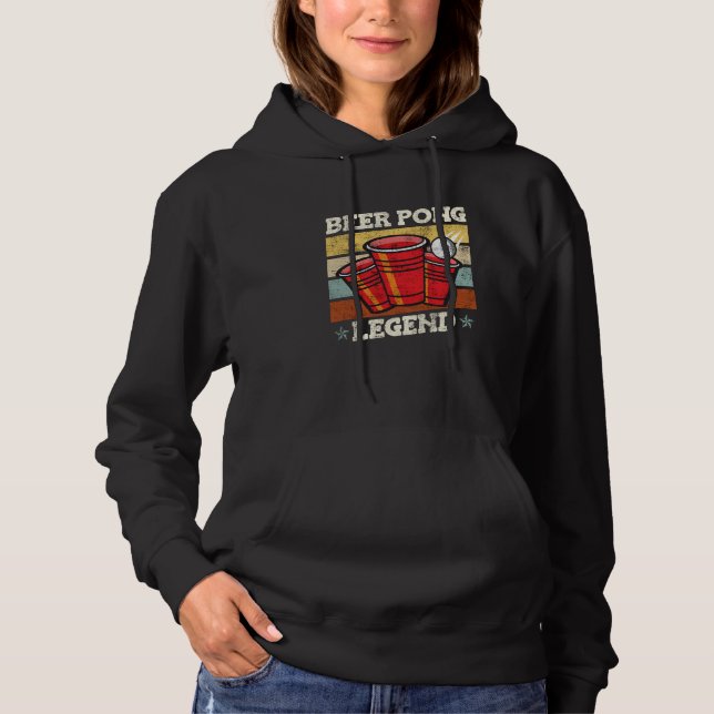Beer Pong Legend Beer Pong Party Beer Pong  3 Hoodie (Vorderseite)