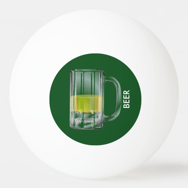 Beer Pong Ping One Star Ping Pong Ball Tischtennisball (Vorderseite)