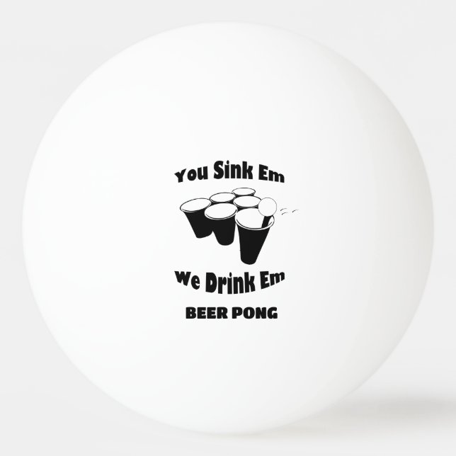 Beer Pong Ping Pong Balls Tischtennisball (Vorderseite)