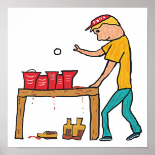 Beer Pong Poster