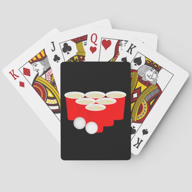 Beer Pong Rack Bicycle Playing Card Deck Spielkarten (Rückseite)