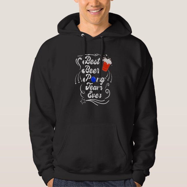 Beer Pong Team Party Game Beer Pong Hoodie (Vorderseite)
