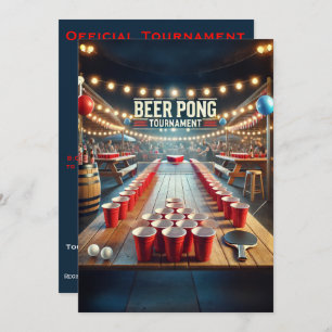 Beer Pong Turnament (Party) Einladung