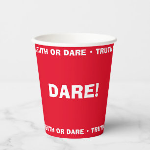 Beer Pong Wahrheit oder Dare Party Game DARE Pappbecher