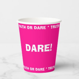 Beer Pong Wahrheit oder Dare Party Game Pink Pappbecher