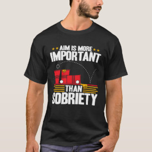 Beer Pong Ziel ist wichtiger Beer Pong T-Shirt