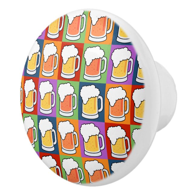 BEER Pop Kunstknöpfe & Pullis Keramikknauf (Rechts)