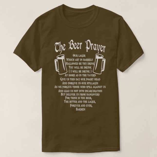Beer Prayer T T-Shirt (Design vorne)