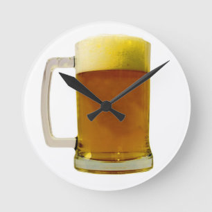 Beer Runde Wanduhr