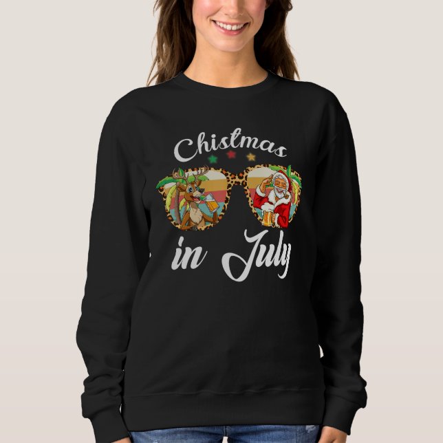 Beer Santa Claus Christmas in July Tee (Vorderseite)
