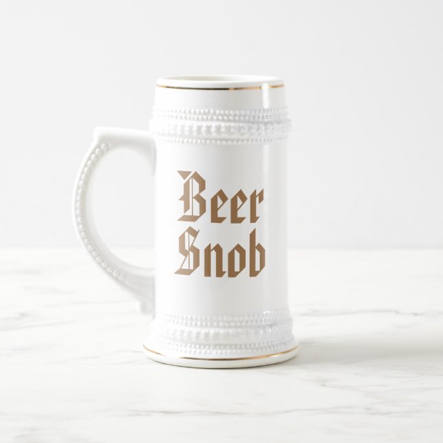 Beer Snob Beer Stein Bierglas (Links)