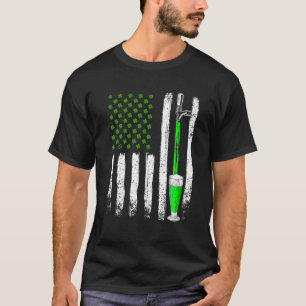 Beer St Patrick's Day Vintage irische Flagge T-Shirt