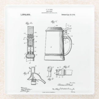 Beer Stein Patent Glasuntersetzer
