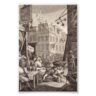 Beer Street by William Hogarth Fotodruck