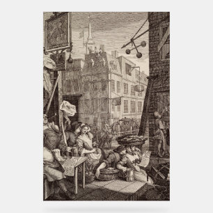 Beer Street von William Hogarth Acrylschild