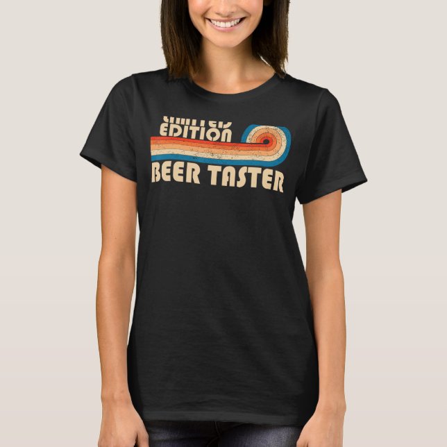 BEER TASTER Funny Job Title Professionalität Gebur T-Shirt (Vorderseite)