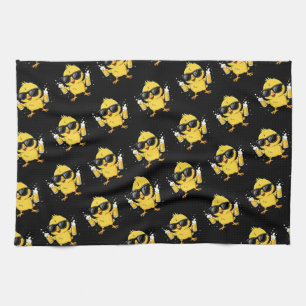 Beer Time Madafakas Funny Meme Duck Rodelbahn mit  Geschirrtuch